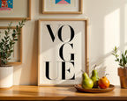 Mockup för Vogue Letters – se hur affischen ser ut inramad på din vägg, Bozetto i hög tryckkvalitet