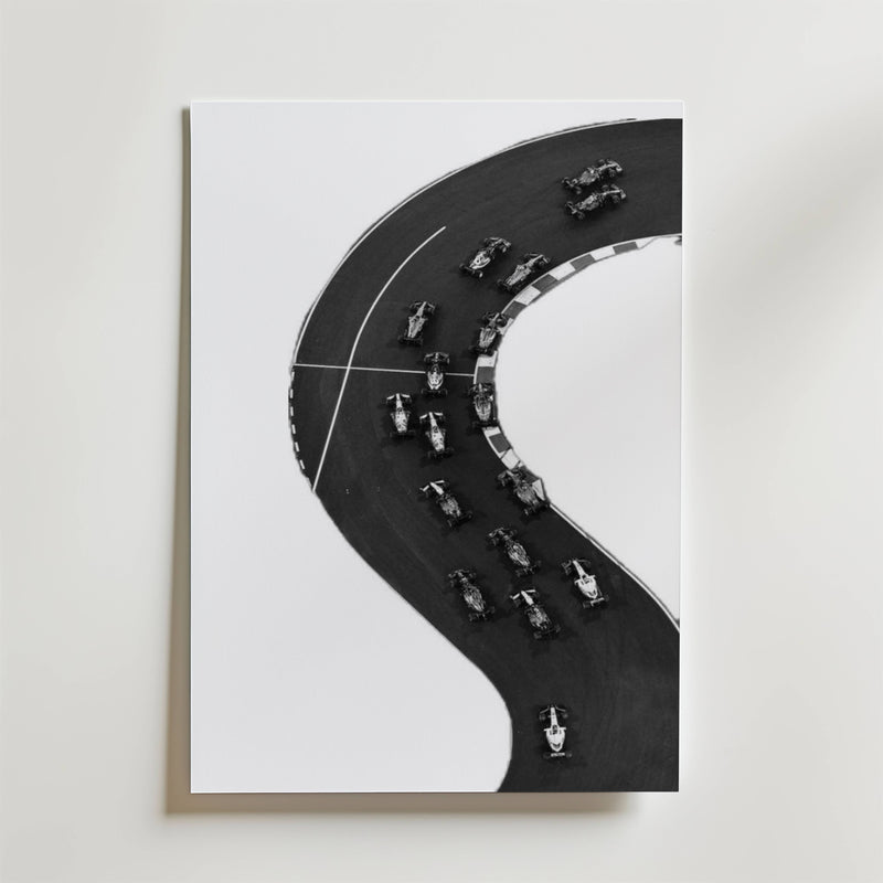Racing Curve Poster