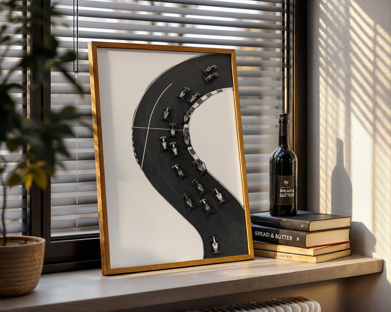 Racing Curve Poster