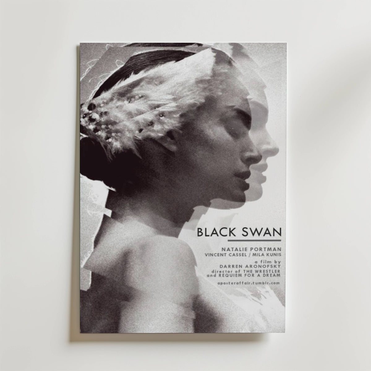 Black Swan – stilfullt konsttryck från Bozetto, tryckt på matt finpapper i hög tryckkvalitet
