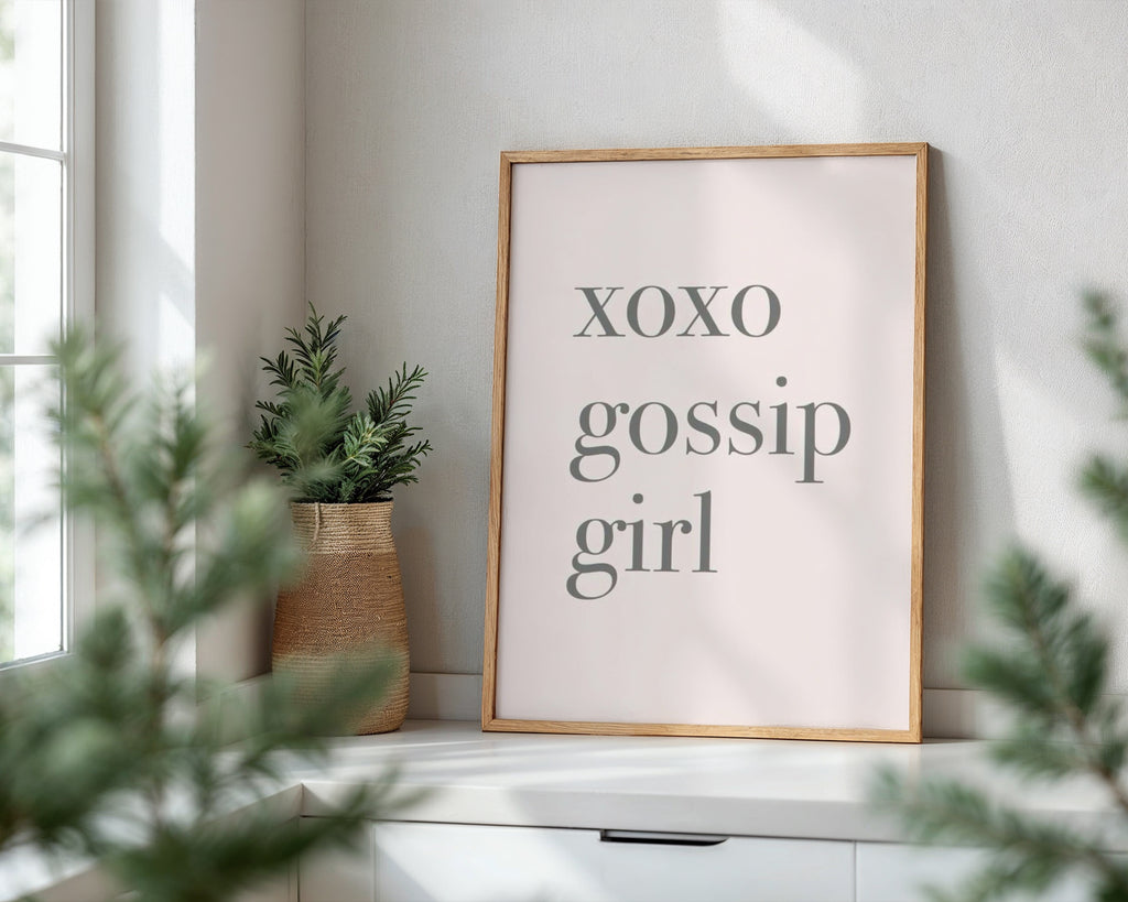 Mockup för Gossip Girl – se hur affischen ser ut inramad på din vägg, Bozetto i hög tryckkvalitet