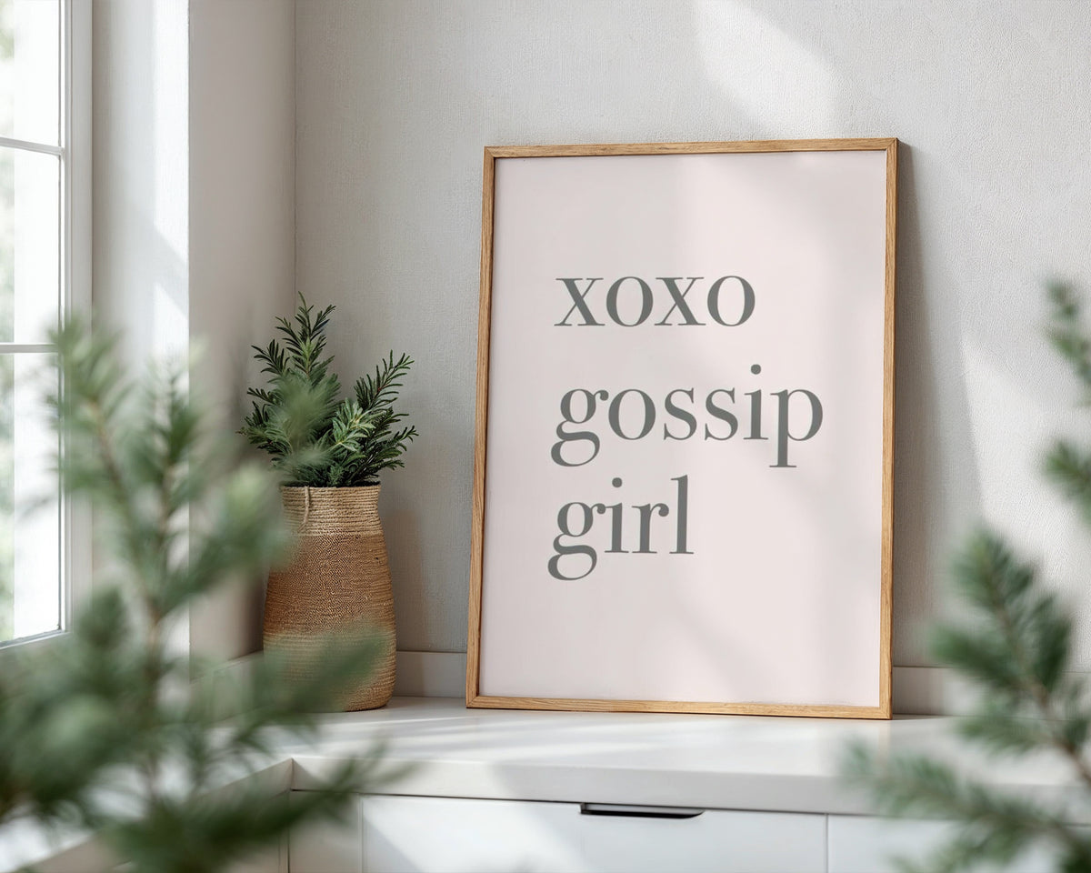Mockup för Gossip Girl – se hur affischen ser ut inramad på din vägg, Bozetto i hög tryckkvalitet