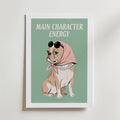 Main Character Energy Poster – med passepartout