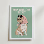 Main Character Energy Poster – med passepartout