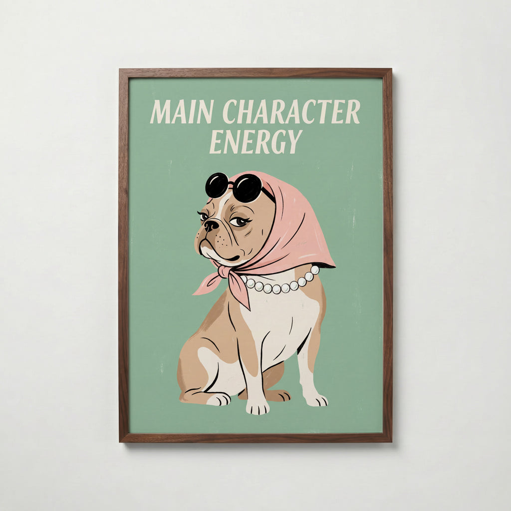 Main Character Energy Poster – valnötsram
