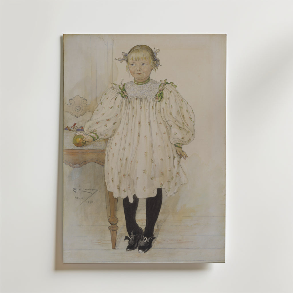 Carl Larsson Martha Winslow as affisch på neutral bakgrund – poster från Bozetto