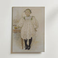 Carl Larsson Martha Winslow as affisch på neutral bakgrund – poster från Bozetto
