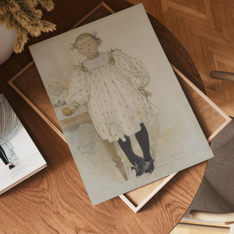 Carl Larsson Martha Winslow as a Girl Poster