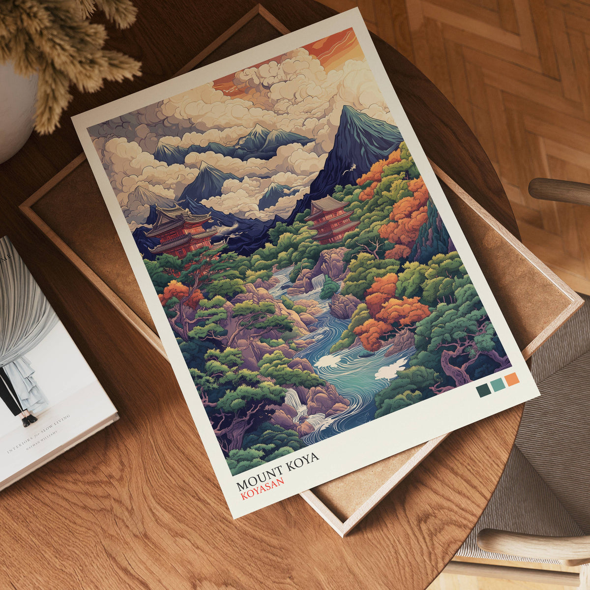 Mount Koya poster visad rakt fram – Bozetto affisch i hög tryckkvalitet i hög tryckkvalitet