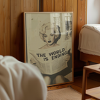 The World is Ending Retro – affisch med stilfullt motiv från Bozetto i hög kvalitet