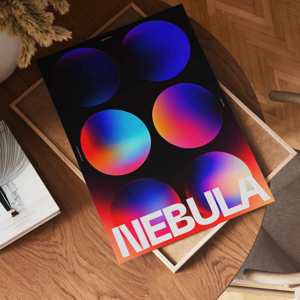Nebula Color Study poster visad rakt fram – Bozetto affisch i hög tryckkvalitet i hög tryckkvalitet