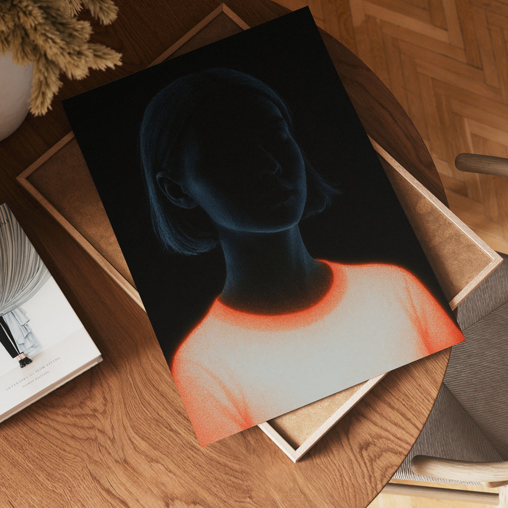 Neon Silhouette Glow – affisch med snyggt motiv, köp enkelt hos Bozetto i flera storlekar