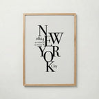New York Coordinates Poster – ekram