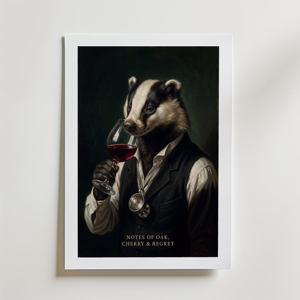 Notes of Oak, Cherry & Regret Poster – med passepartout
