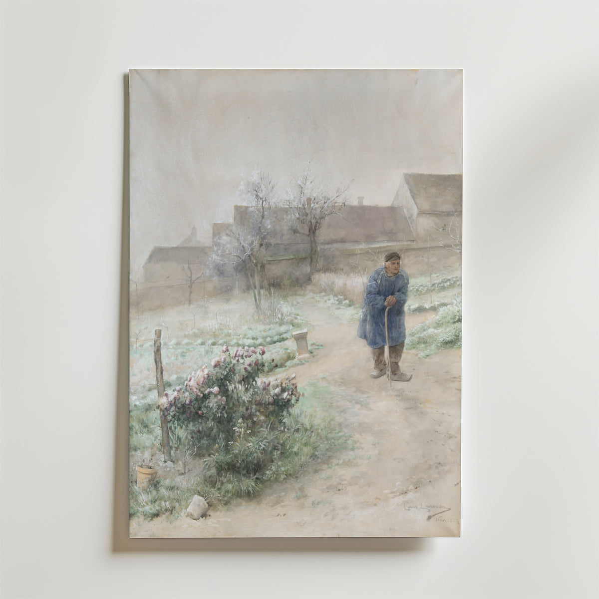 Carl Larsson November – stilfullt konsttryck från Bozetto, tryckt på matt finpapper