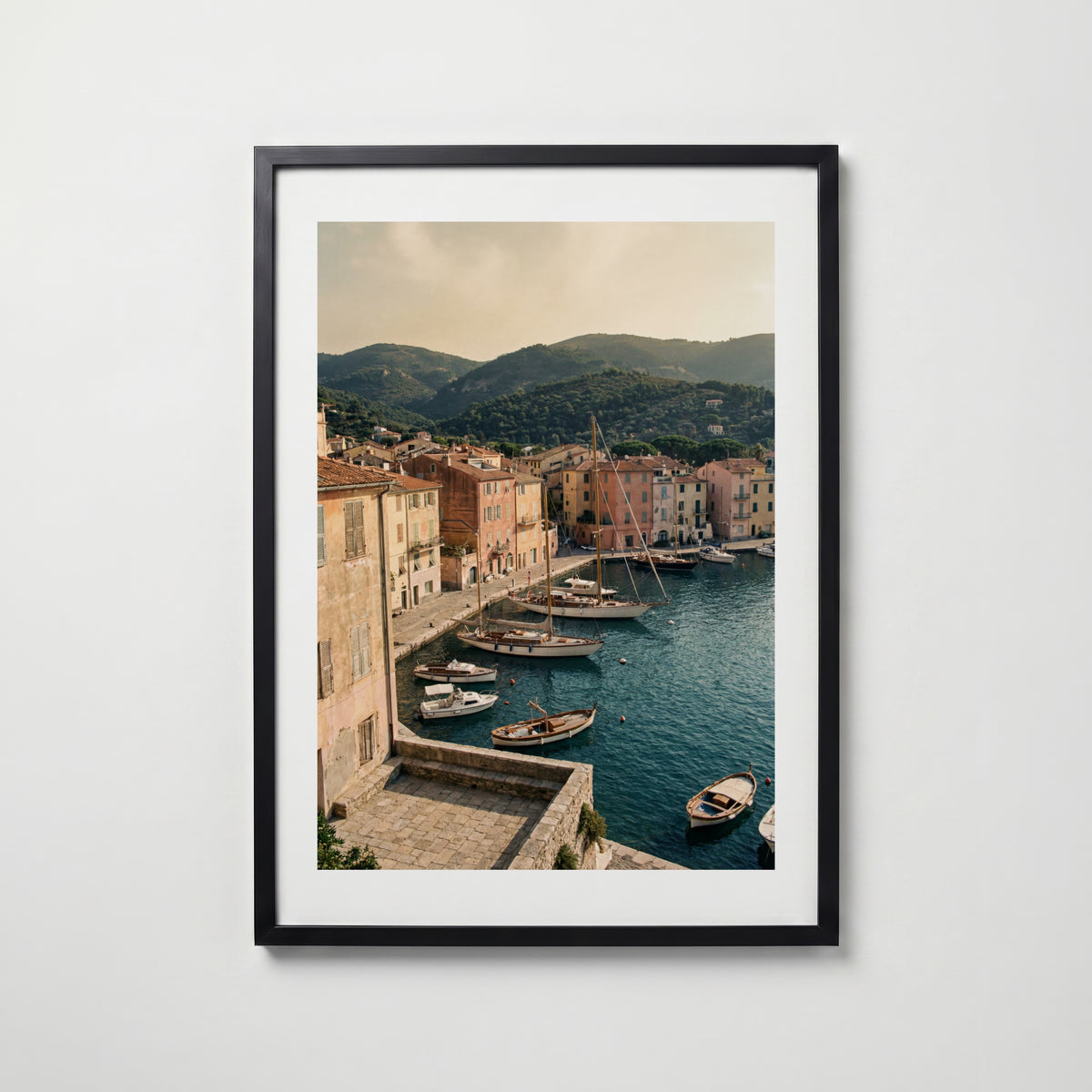 Mediterranean Port Elegance – affisch med stilfullt motiv från Bozetto i hög kvalitet
