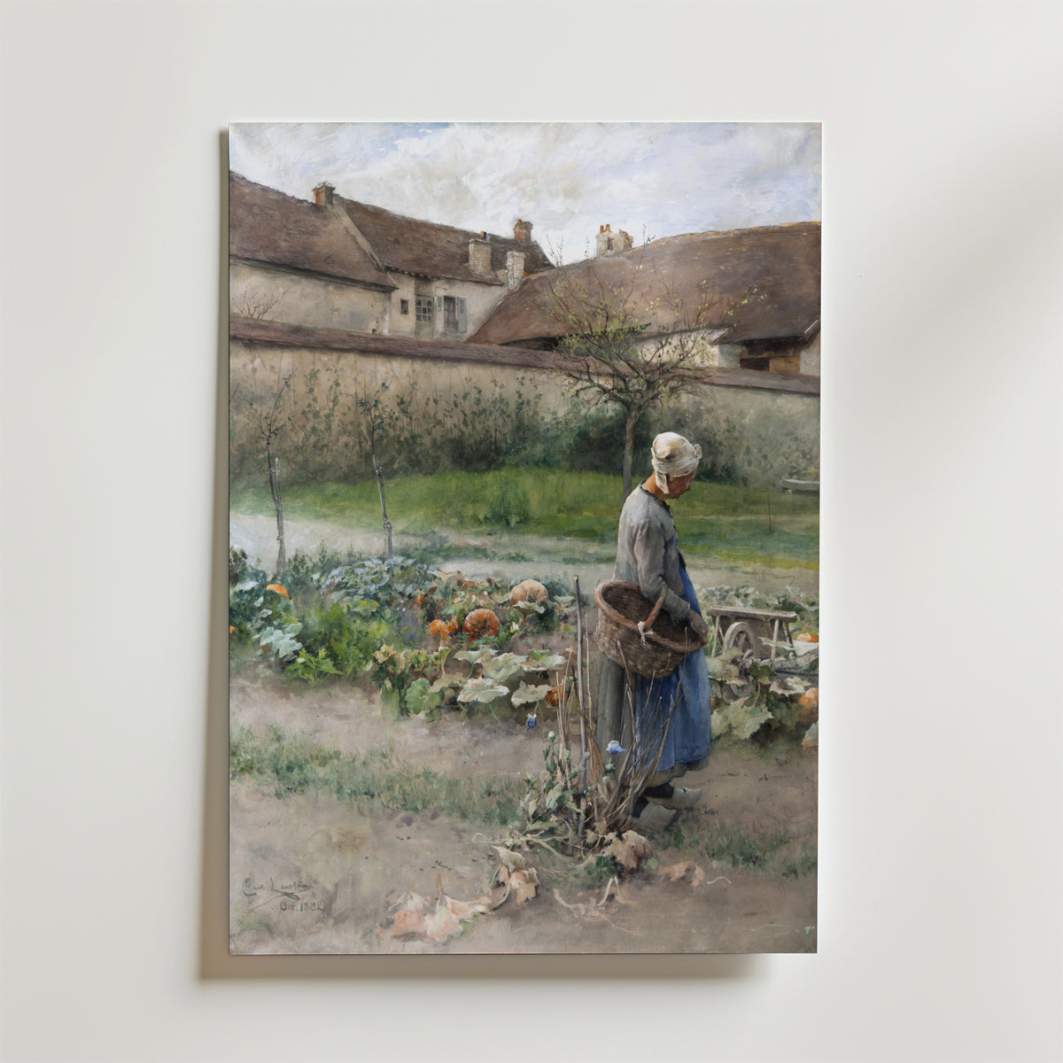 Carl Larsson October – stilfullt konsttryck från Bozetto, tryckt på matt finpapper