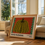 Yayoi Kusama – Pumpkin – affisch med stilfullt motiv från Bozetto i hög kvalitet