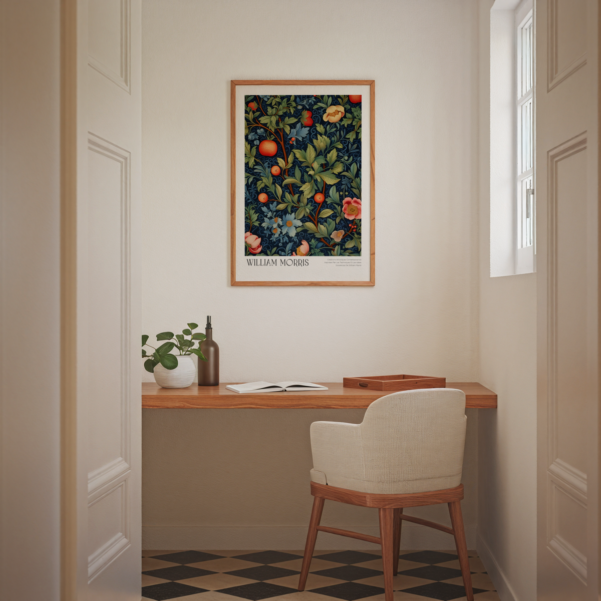 William Morris Midnight – affisch med stilfullt motiv från Bozetto i hög kvalitet