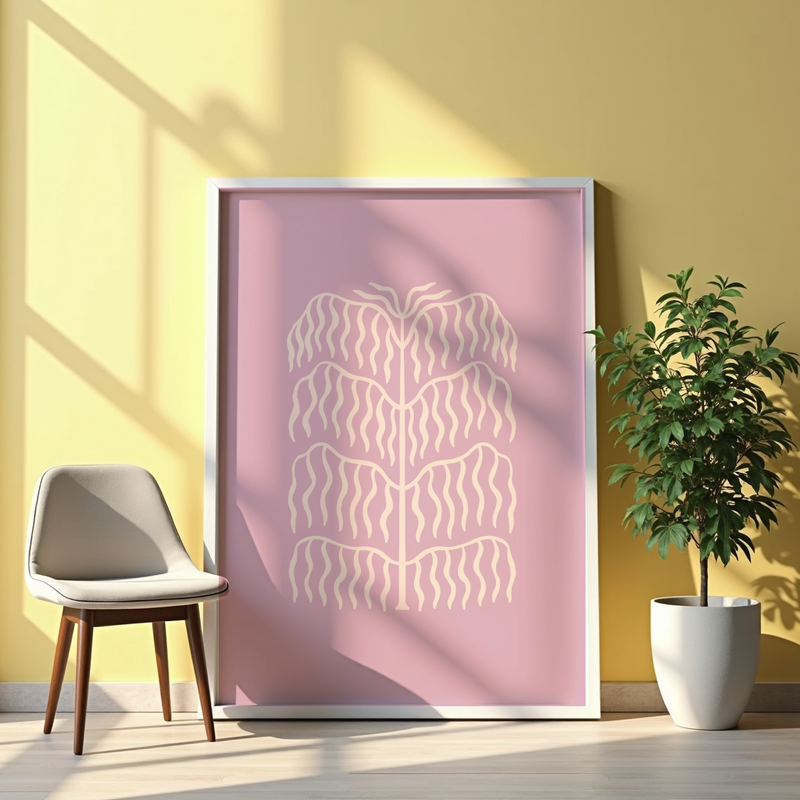 Lilac Botanical Form Poster