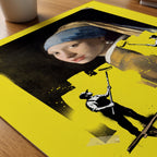 Painting Over the Pearl Poster – närbild på papper