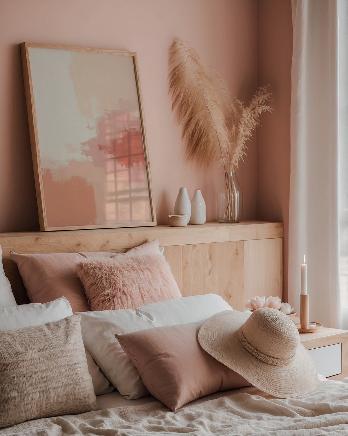 Mockup av Whispers Of Color affisch på vägg – köp enkelt hos Bozetto i hög kvalitet
