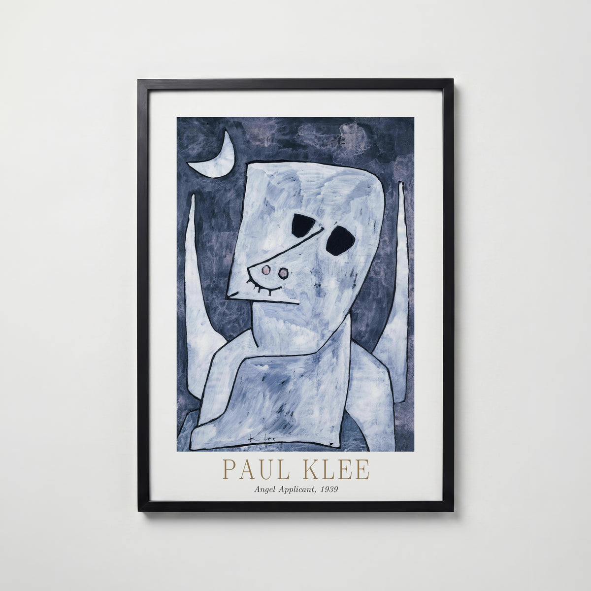 Paul Klee Angel Applicant 1939 Poster – svart ram