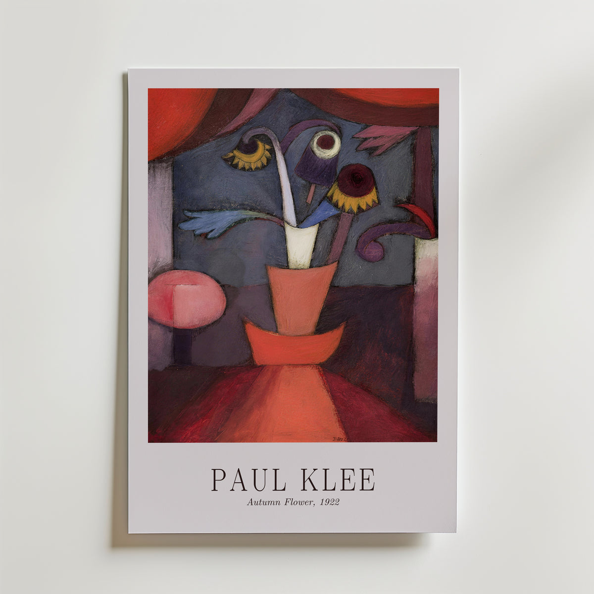 Paul Klee Autumn Flower 1922 Poster – med passepartout