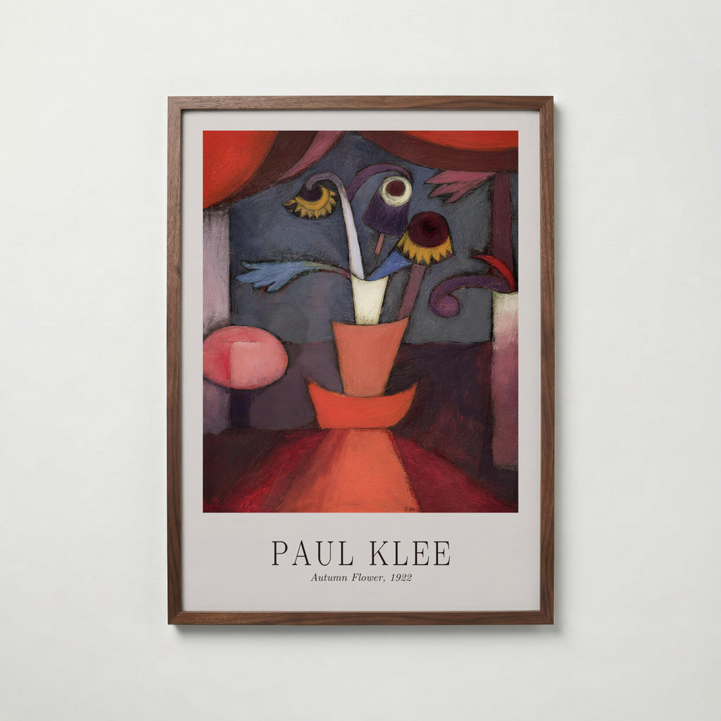 Paul Klee Autumn Flower 1922 Poster – valnötsram