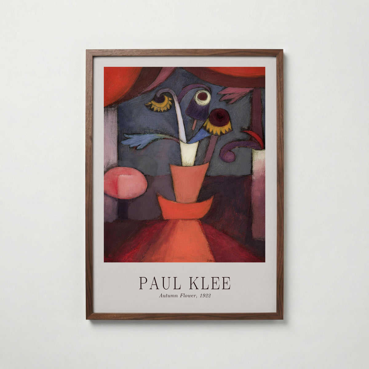 Paul Klee Autumn Flower 1922 Poster – valnötsram