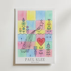 Paul Klee Bird and Heart Poster – med passepartout