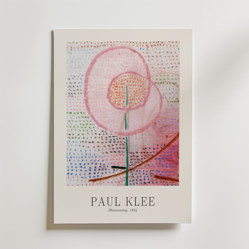 Paul Klee Blossoming 1934 Poster – med passepartout