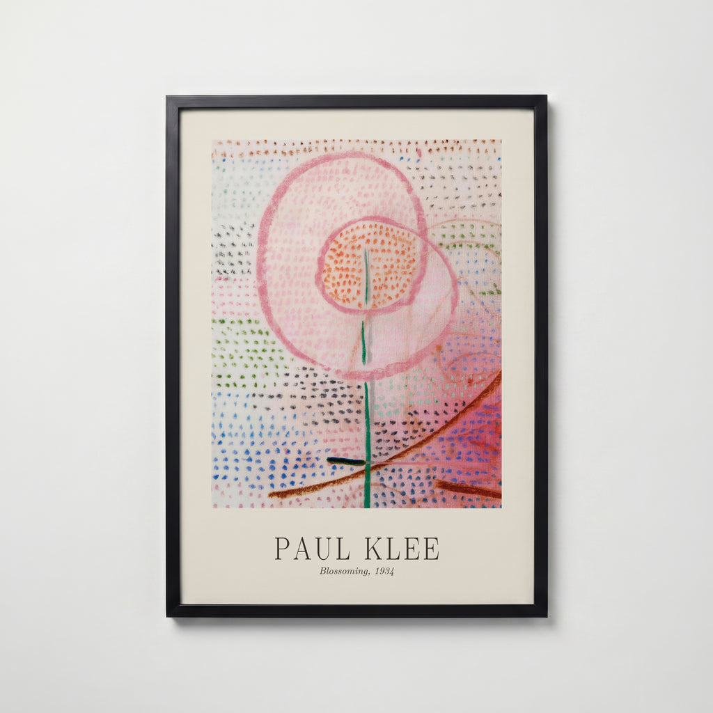 Paul Klee Blossoming 1934 Poster – svart ram