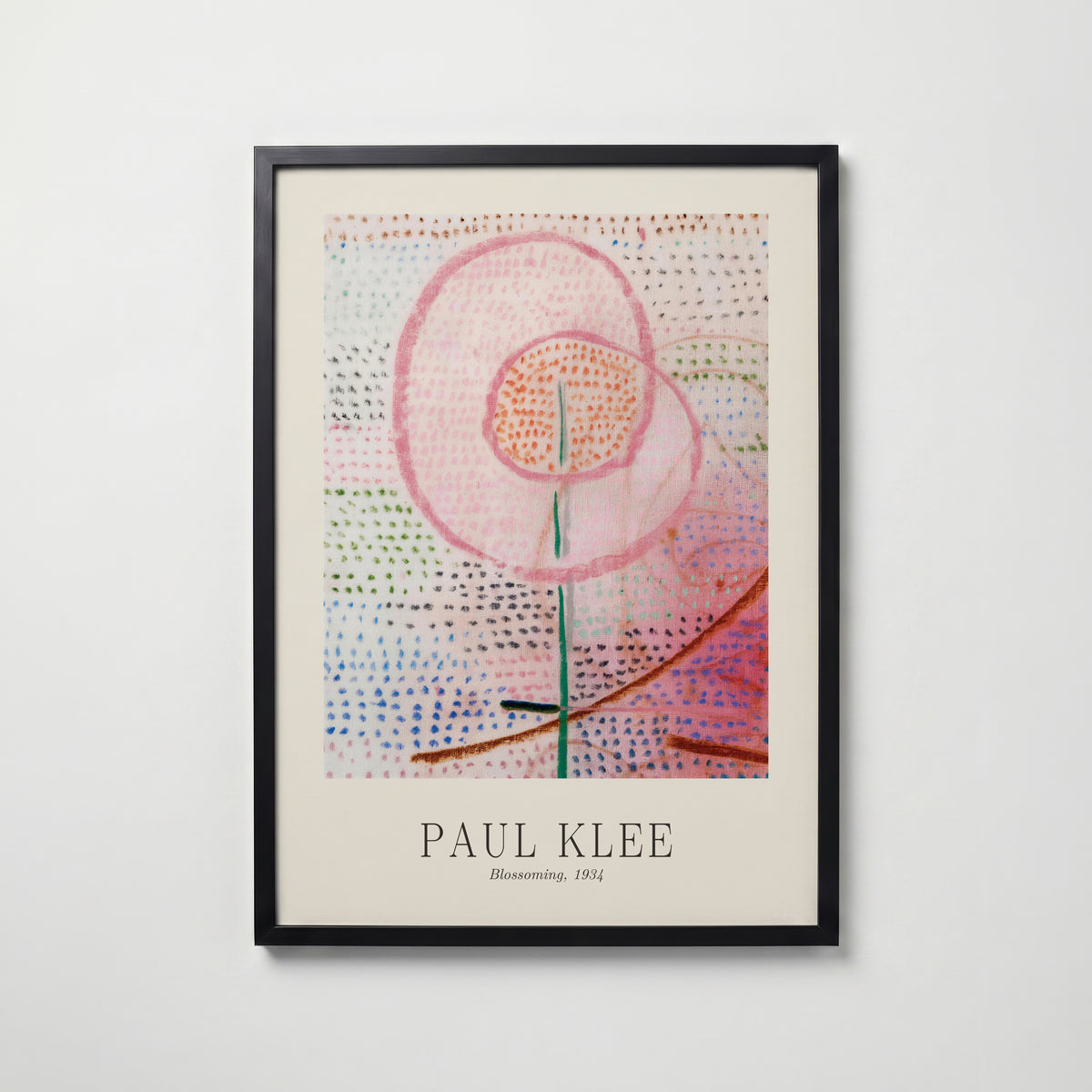Paul Klee Blossoming 1934 Poster – svart ram