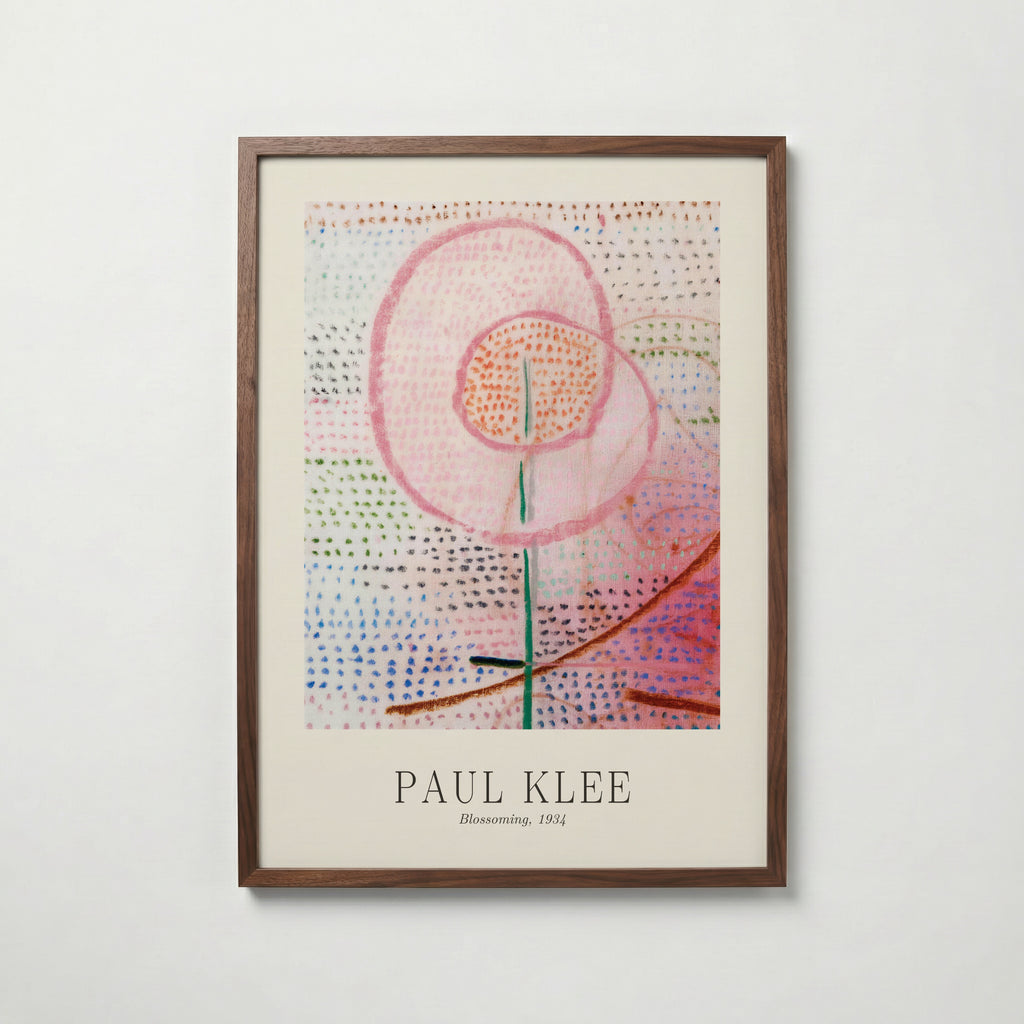 Paul Klee Blossoming 1934 Poster – valnötsram