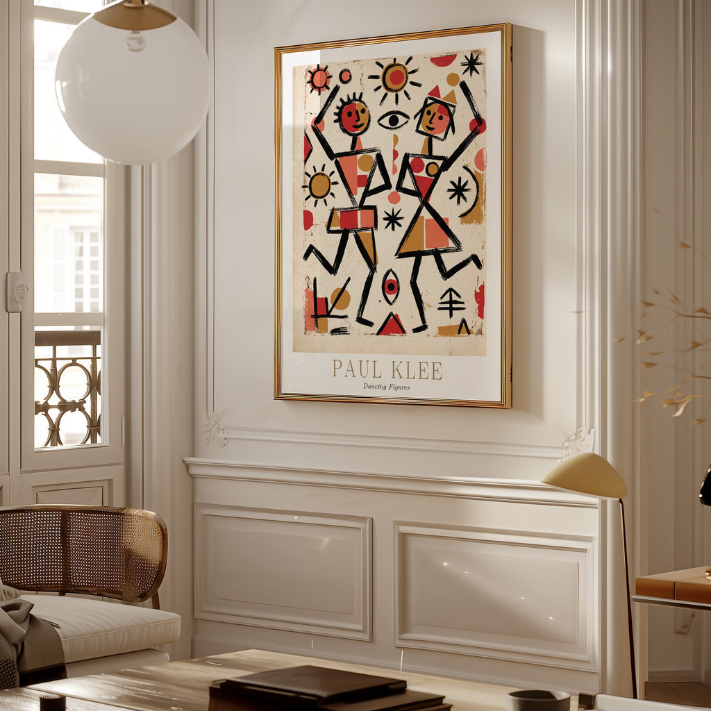 Paul Klee Dancing Figures Poster – i rum 3