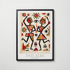 Paul Klee Dancing Figures Poster – svart ram