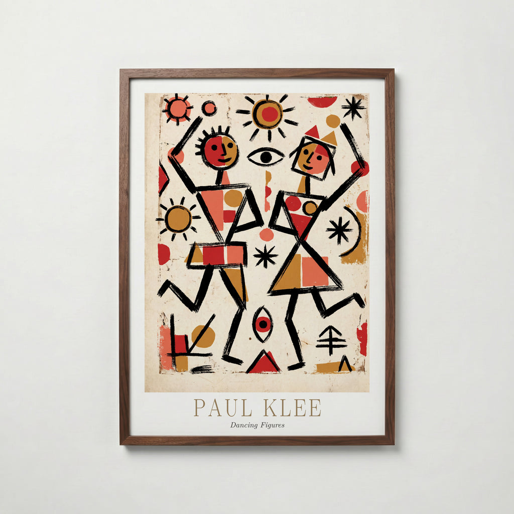Paul Klee Dancing Figures Poster – valnötsram