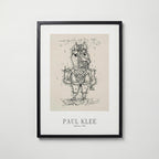 Paul Klee Donkey 1925 Poster – svart ram