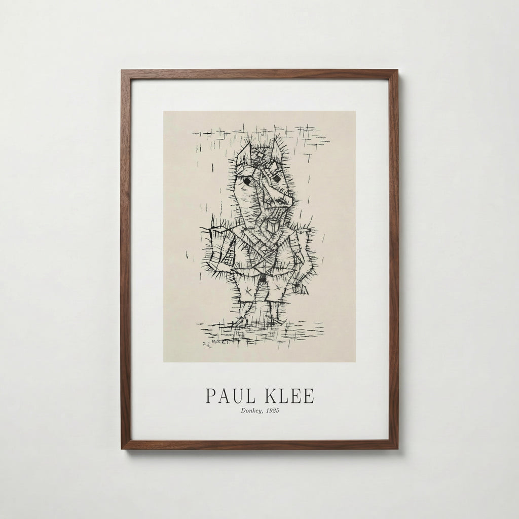 Paul Klee Donkey 1925 Poster – valnötsram