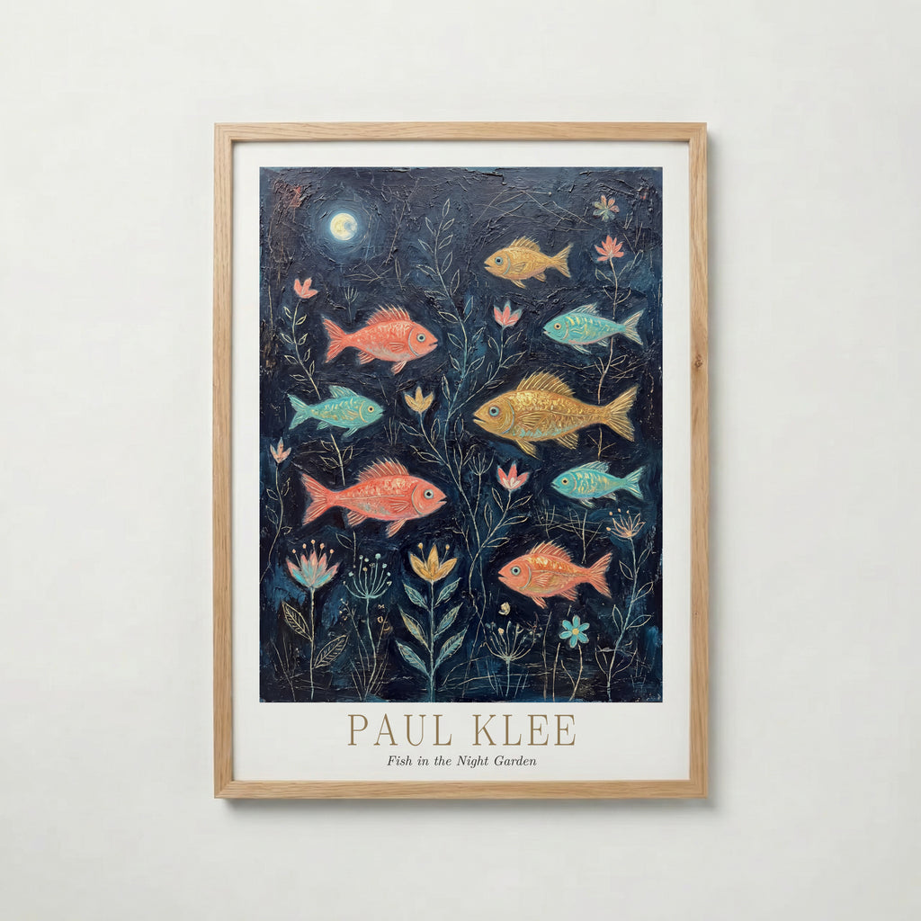 Paul Klee Fish in the Night Garden Poster – ekram