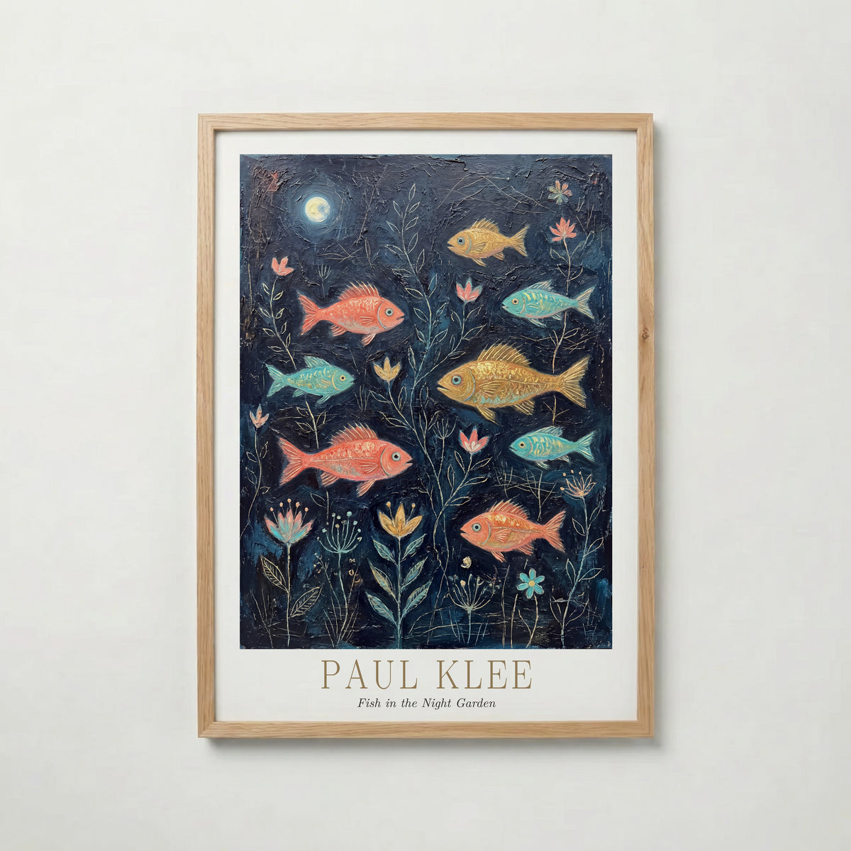 Paul Klee Fish in the Night Garden Poster – ekram