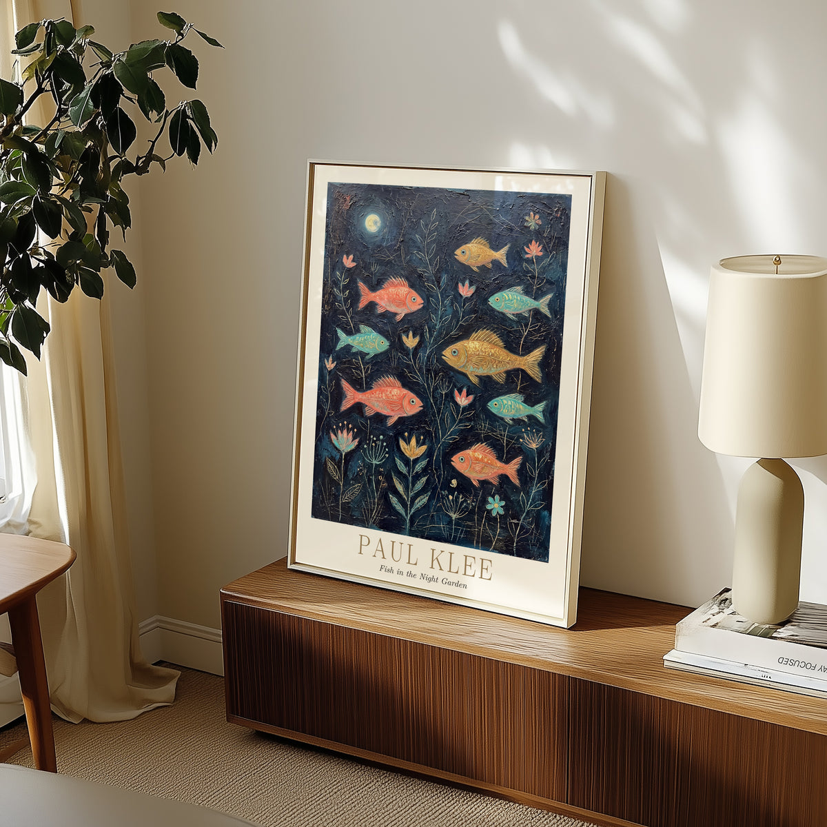 Paul Klee Fish in the Night Garden Poster – i rum 1