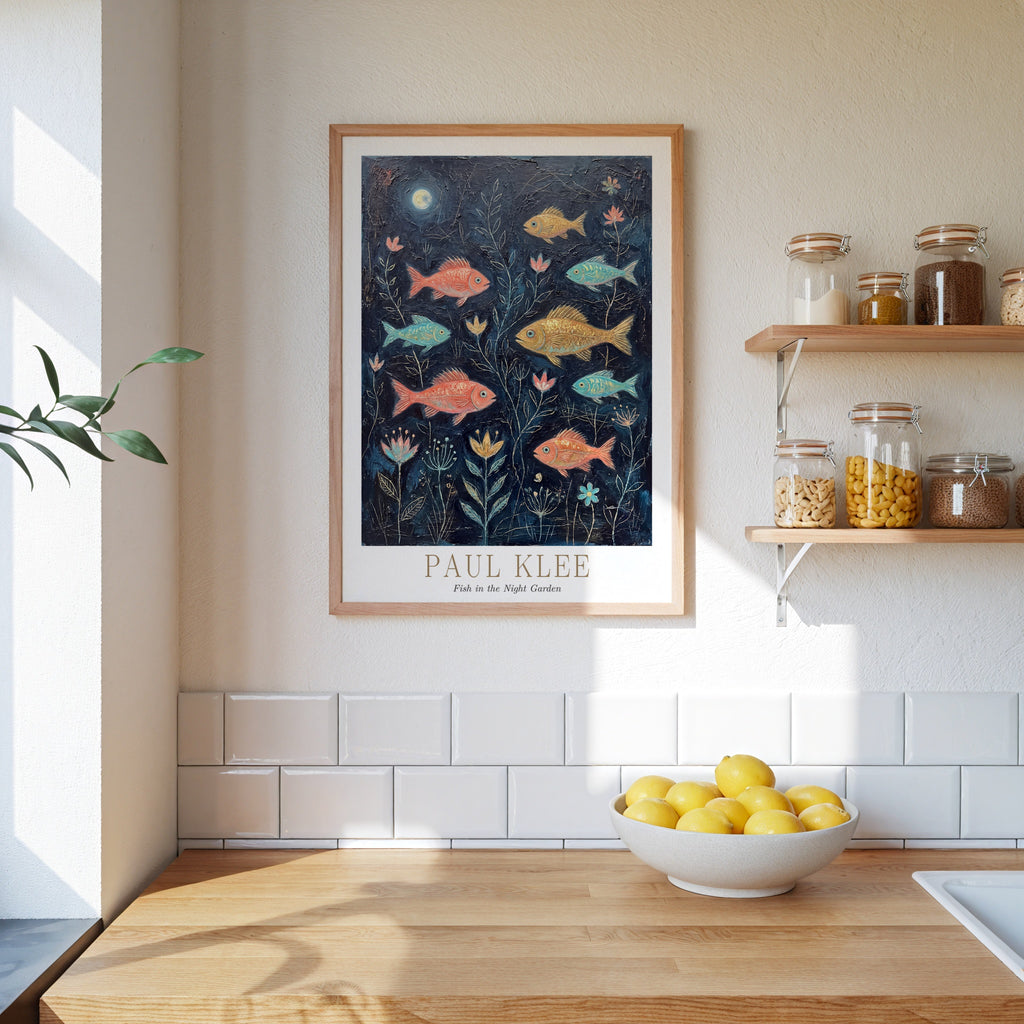 Paul Klee Fish in the Night Garden Poster – i rum 2