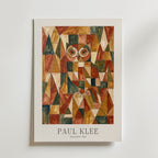 Paul Klee Geometric Owl Poster – med passepartout
