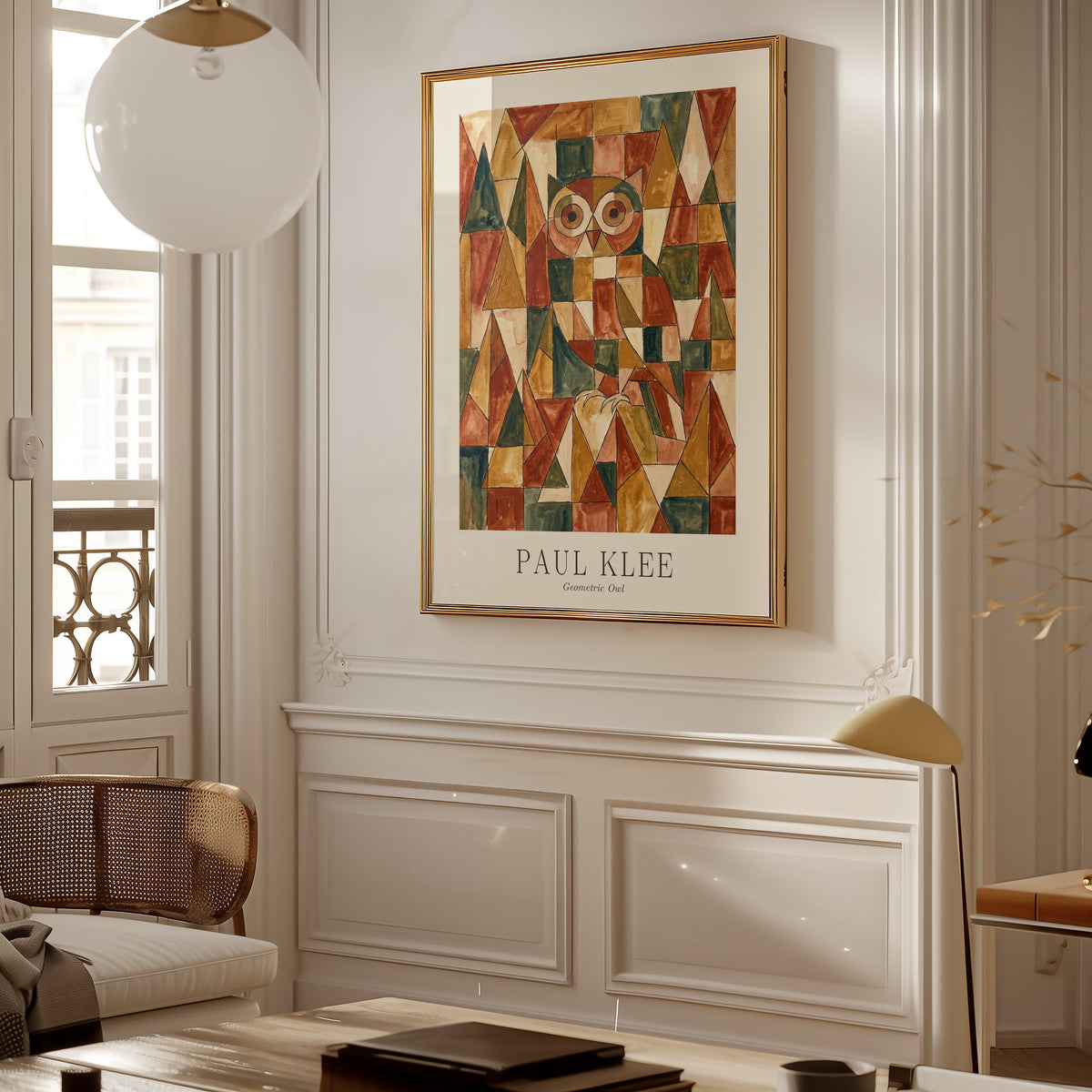 Paul Klee Geometric Owl Poster – i rum 5