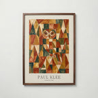 Paul Klee Geometric Owl Poster – valnötsram