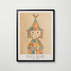 Paul Klee Girl in a Tall Hat Poster – svart ram