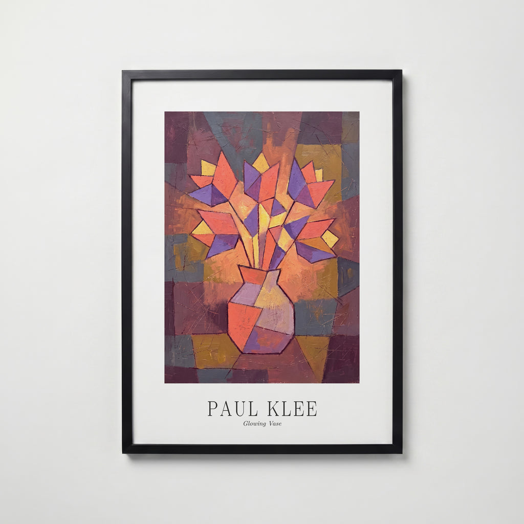 Paul Klee Glowing Vase Poster – svart ram