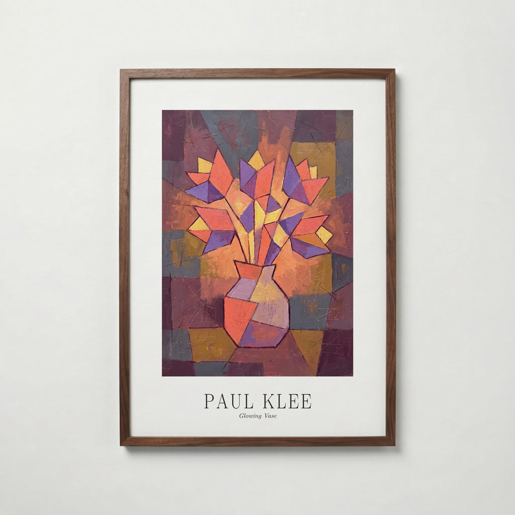 Paul Klee Glowing Vase Poster – valnötsram